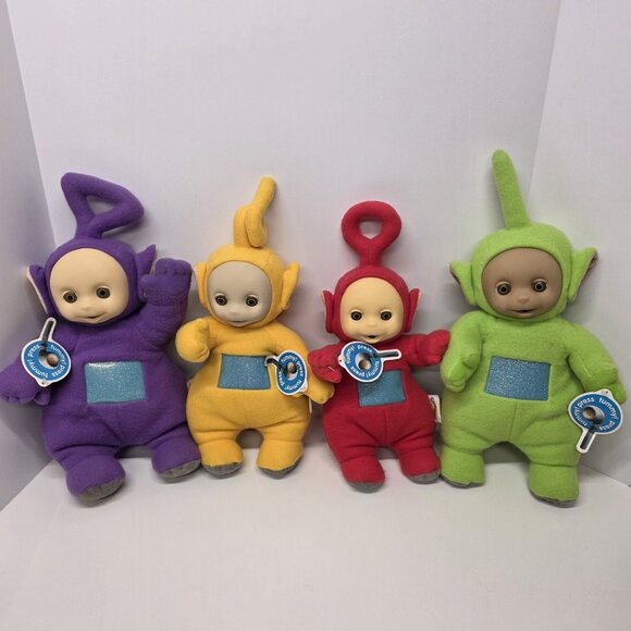 Vintage Teletubbies Talking Plush Lot Of 4 Playskool 1998 Tested Working - Picture 1 of 11